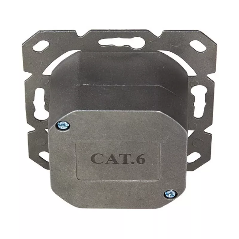 LOGILINK Tomada de parede Cat.6 2xRJ45 STP Horizontal, branco puro
