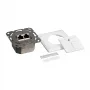 Logilink Tomada de Parede Cat.6 2xRJ45 STP, Horizontal, Branco Sinal
