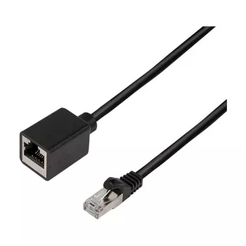 Extensão de cabo de rede LogiLink Cat.6A Premium, S/FTP, preto, 3 m