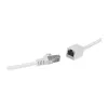 Logilink Extensão de Cabo de Rede Cat.6A S/FTP Premium - Branco, 5m (Ficha RJ45 para Conector Fêmea)