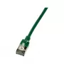 LogiLink CQ9025S Cabo patch Cat.6A U/FTP SlimLine, TPE, 0,5 m, verde