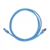 Cabo de rede LogiLink Cat.6A S/FTP Ultraflex certificado GHMT, 1,0 m, azul