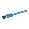Cabo de rede LogiLink Cat.6A S/FTP Ultraflex certificado GHMT, 1,0 m, azul