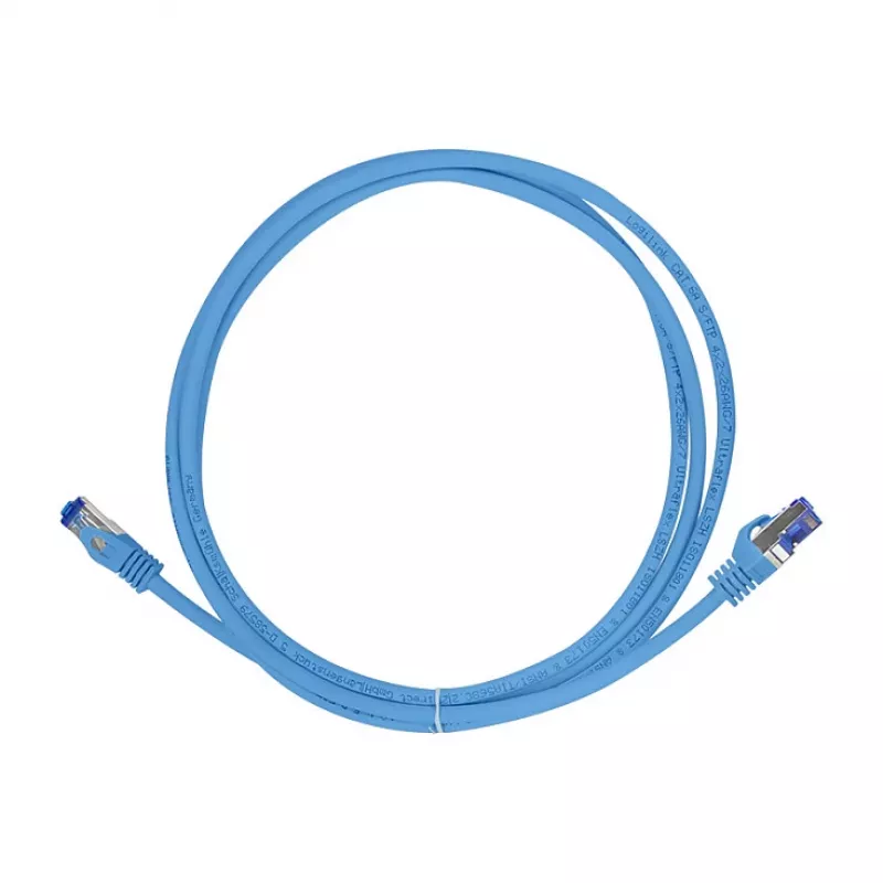 LogiLink cabo de rede Cat.6A S/FTP Ultraflex, certificado GHMT, azul, 0,5 m