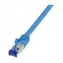 LOGILINK Cabo de patch Cat.6A S/FTP Ultraflex, certificado GHMT, azul, 5,0 m