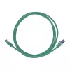 Cabo de rede LogiLink Cat.6A S/FTP Ultraflex, 0,25 m, verde, certificado GHMT