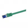 Cabo de rede LogiLink Cat.6A S/FTP Ultraflex, 0,25 m, verde, certificado GHMT