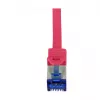 Cabo de patch LogiLink Cat.6A S/FTP Ultraflex, certificado GHMT, vermelho, 0,25 m
