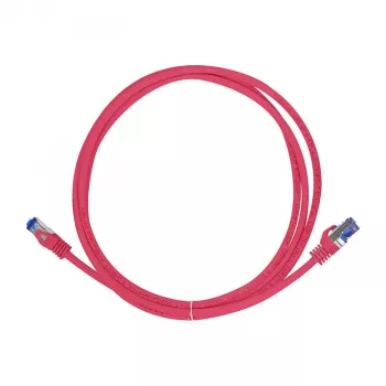 Cabo de rede LogiLink Cat.6A S/FTP Ultraflex, certificado GHMT, vermelho, 1,0 m