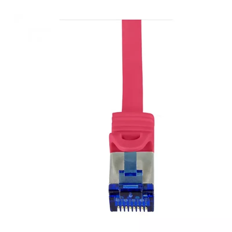 Cabo de rede LogiLink Cat.6A S/FTP Ultraflex, certificado GHMT, vermelho, 1,0 m