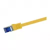 Cabo de patch LogiLink Cat.6A S/FTP Ultraflex, certificado GHMT, amarelo, 0,25 m