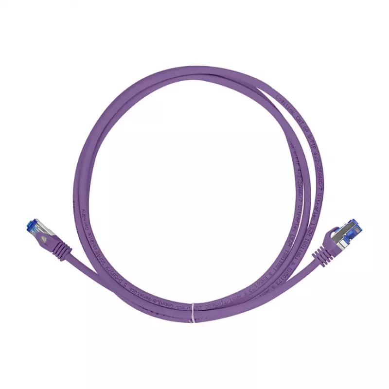 LogiLink Cabo de rede Cat.6A S/FTP Ultraflex, roxo, 0,25 m, certificado GHMT