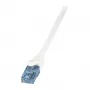 Cabo Patch LogiLink Cat.6A U/UTP, 0,5 m, branco, 10 Gbit/s, LSZH