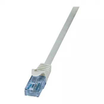 LogiLink cabo patch Cat.6A U/UTP, RJ45, cinzento, 1,5 m, 10 Gbit/s