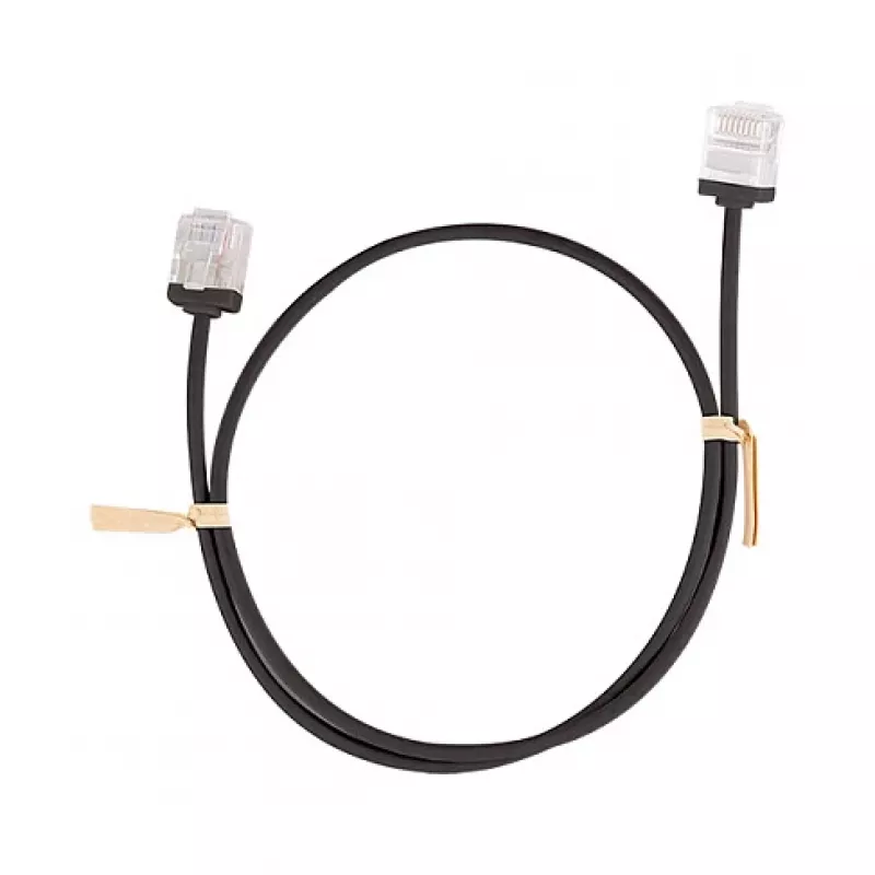 LogiLink Cabo de rede Cat.6A U/UTP Slim High-Flex, 0,3 m, preto