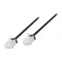 Cabo de rede LogiLink Cat.6A U/UTP Slim High-Flex, 15 m, preto, diâmetro 2,8 mm, cabo flexível e macio - 1 unid. (CQ3103U)