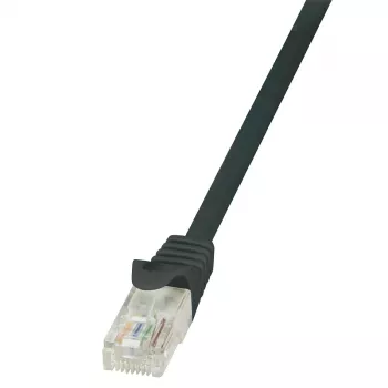 Cabo de rede LogiLink Cat.6 U/UTP, 1,5 m, preto, EconLine