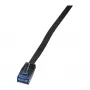 LOGILINK CP0137B Cabo de rede plano Cat.5e U/UTP, RJ45, Preto, 5,0 m