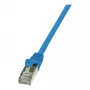 Cabo de rede LogiLink CP1026S Cat 5e F/UTP RJ45, 0,5 m, azul, snagless