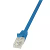 LogiLink CP1026U Cabo de rede Cat 5e U/UTP, 0,5 m, azul, snagless