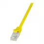 LogiLink CP1027U Cabo de rede CAT 5e U/UTP RJ45, 0,5 m, amarelo, Snagless