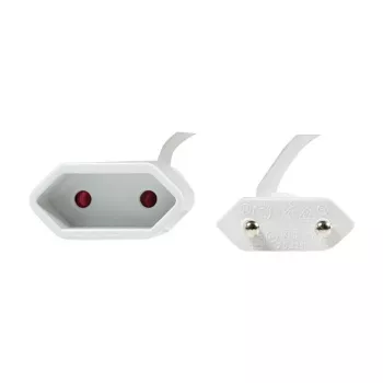 LogiLink CP125 Cabo de extensão, ficha Euro CEE 7/16 para conector fêmea, 1 m, Branco