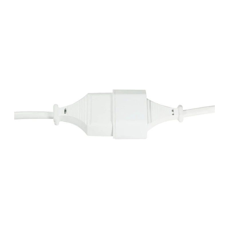 LogiLink CP125 Cabo de extensão, ficha Euro CEE 7/16 para conector fêmea, 1 m, Branco