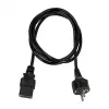 Logilink CP151 Cabo de alimentação, CEE 7/7 para IEC C19, preto, 1 m