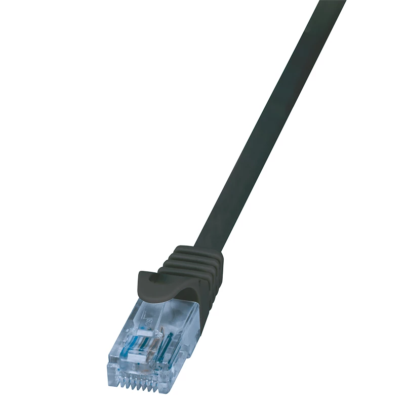 LogiLink EconLine cabo de rede Cat.6A U/UTP CP3053U, RJ45 para RJ45, 2 m, preto