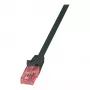 LogiLink CQ2013U Cabo de rede CAT 6 U/UTP, 0,25 m, preto, LSZH, Snagless