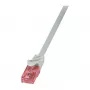 Cabo de patch LogiLink CQ2032U CAT 6 U/UTP, 1m, cinzento, ignífugo, RJ45