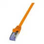 LogiLink CQ3068S cabo de rede Cat.6a S/FTP RJ45, 3 m, laranja, snagless (LSZH)