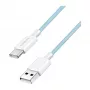 LogiLink CU0329 Cabo USB 2.0 Type-C, A/M para C/M, 480 Mbps, 60W, Nylon, Azul, 0,5 m