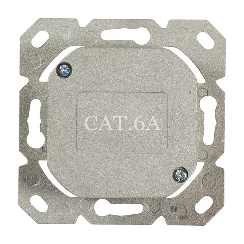Tomada de parede LogiLink DSIT Cat. 6a blindada de 2 portas RJ45 marfim