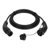 Cabo de carregamento LogiLink para carros elétricos Type 2, 11 kW, 3 fases, 20 A, 10 m, preto