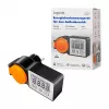 LogiLink Medidor de custo de energia para exterior, ecrã LCD, preto/laranja