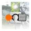 LogiLink Medidor de custo de energia para exterior, ecrã LCD, preto/laranja