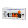 LogiLink Medidor de custo de energia para exterior com 3 tomadas