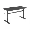 Secretária de altura ajustável LogiLink EO0027 com tampo, 140 × 60 cm, preto