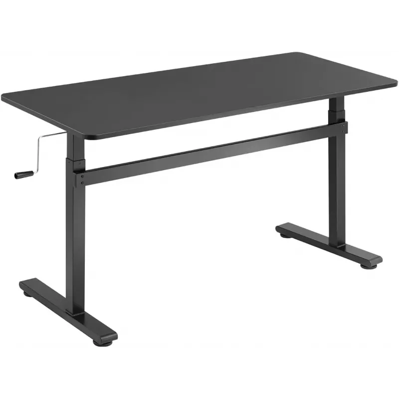 Secretária de altura ajustável LogiLink EO0027 com tampo, 140 × 60 cm, preto