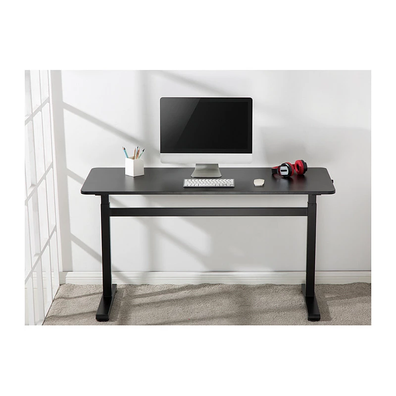 Secretária de altura ajustável LogiLink EO0027 com tampo, 140 × 60 cm, preto