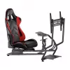 LOGILINK EO0065 cockpit de simulador de corridas com suporte para monitor
