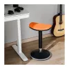 LOGILINK EO0071 Banco ergonómico oscilante de altura ajustável, laranja – capacidade 120 kg, mola a gás