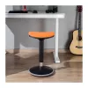 LOGILINK EO0071 Banco ergonómico oscilante de altura ajustável, laranja – capacidade 120 kg, mola a gás