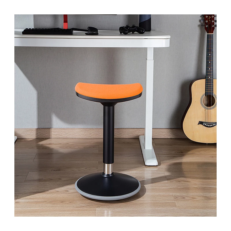 LOGILINK EO0071 Banco ergonómico oscilante de altura ajustável, laranja – capacidade 120 kg, mola a gás