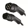 Cabo espiral Type 2 LogiLink EVC0128 para carregamento de carro elétrico, 11kW, 3 fases, 20A, 5m, preto com bolsa de armazenamento