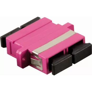 Acoplador de fibra ótica SC/SC duplex multimodo LogiLink FA01SC4, bege