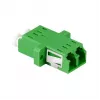 LogiLink FA02LC6 Adaptador de fibra ótica LC duplex – montagem em flange, verde (pack de 12)