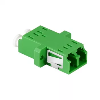 LogiLink FA02LC6 Adaptador de fibra ótica LC duplex – montagem em flange, verde (pack de 12)