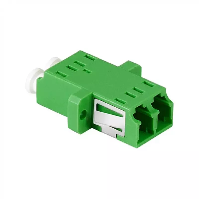LogiLink FA02LC6 Adaptador de fibra ótica LC duplex – montagem em flange, verde (pack de 12)